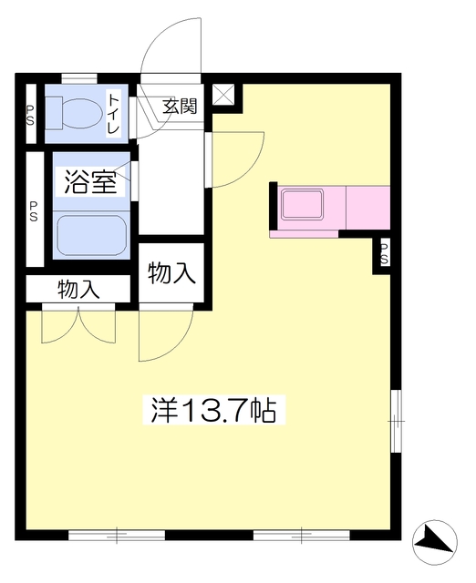 エステート麗Ｂ棟の間取り