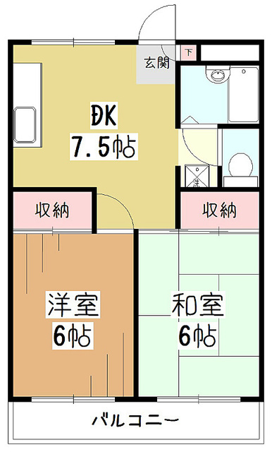 ドルチェ久米川の間取り