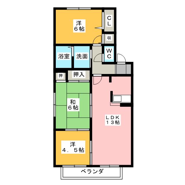 パークヒル高蔵寺Ａの間取り