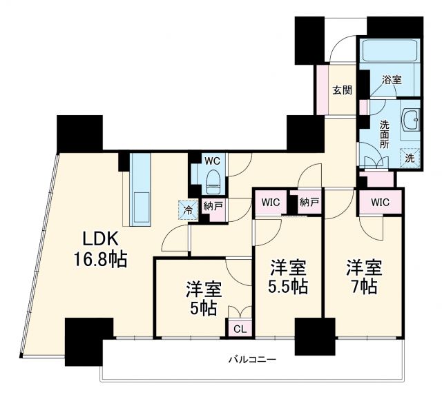 プレミストタワー靱本町の間取り