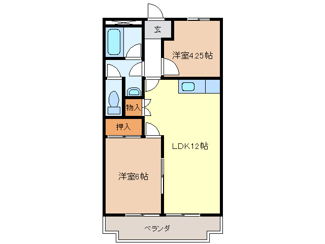 ダイヤマンションＣの間取り