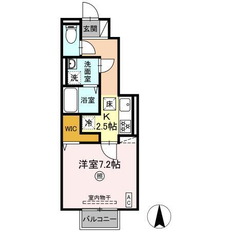 Ｄ－ｒｏｏｍ小倉寺　Ａの間取り