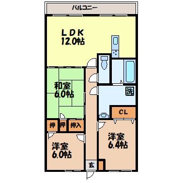 エスポワール冬切の間取り