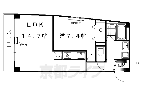 コモダ　カーサ　エンマの間取り