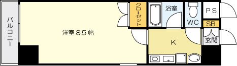 エンゼルコート清水の間取り