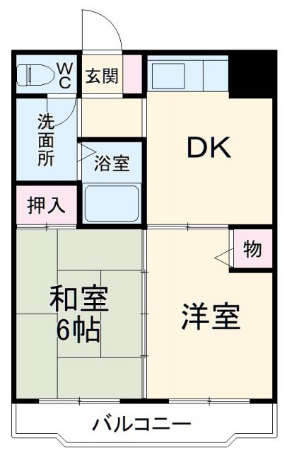 狭山市大字青柳のマンションの間取り