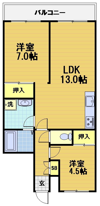 モアライフ酒井松の間取り