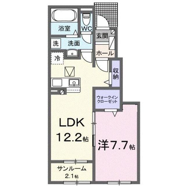 千葉市中央区矢作町のアパートの間取り