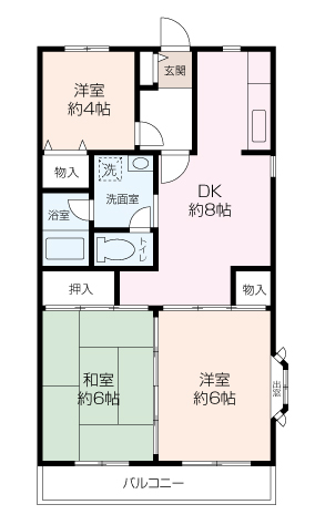 エクセル北久里浜の間取り