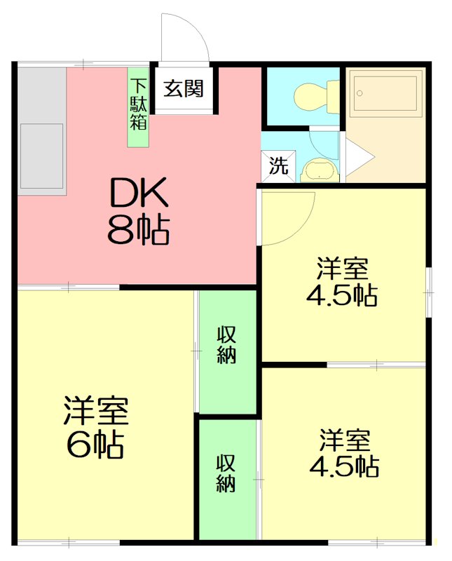 若葉ハイツの間取り