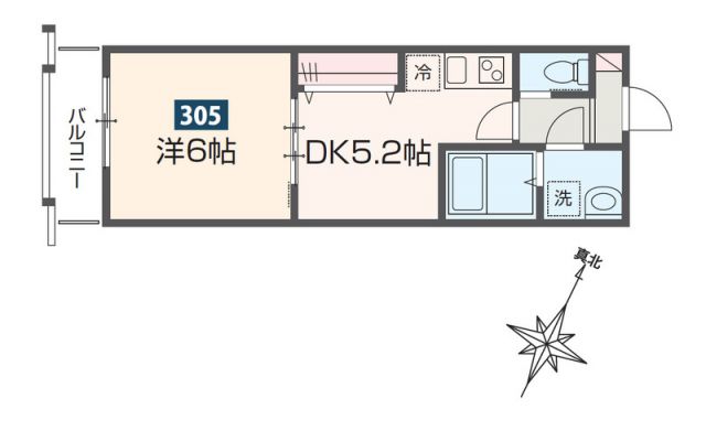 MELDIA拝島IIの間取り