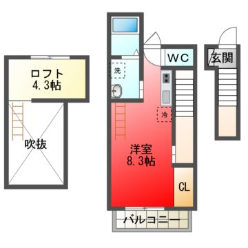 バロウズの間取り