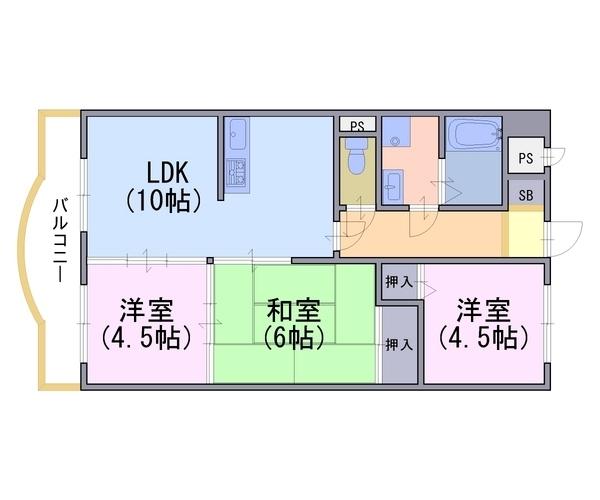 アネーロ長岡京の間取り