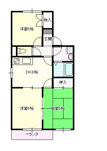 姫路市土山のマンションの間取り