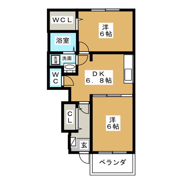 ベル・アルカンシェルＢの間取り