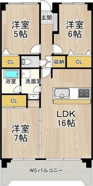 淀川ハイライフマンションの間取り