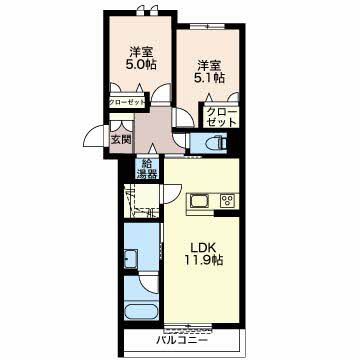 ベレオ杉本の間取り