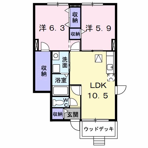 アビタシオン南方の間取り