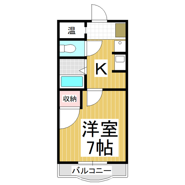 スカイハイツ大沢の間取り