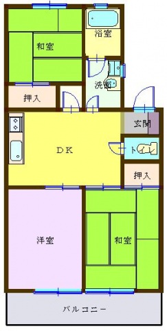 メゾンコンフォールIの間取り