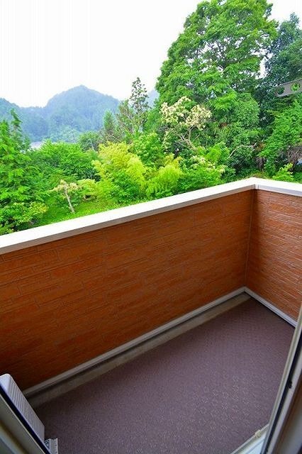 バルコニー　南向きで日当たり良好です。