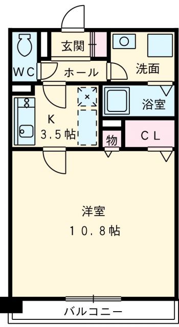 セントラルアベニューの間取り