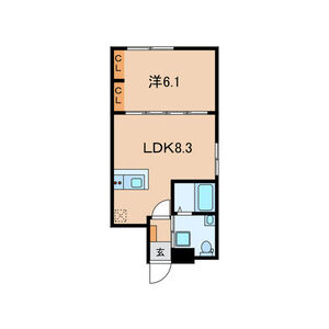 新宿区片町のマンションの間取り