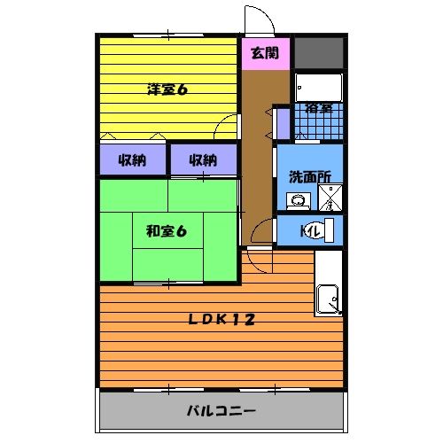 【豊田市井上町のマンションの間取り】