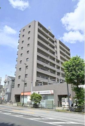 【江東区亀戸のマンションの建物外観】