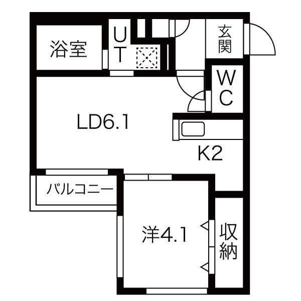 COLORE SHIROISHI (コローレ白石)の間取り