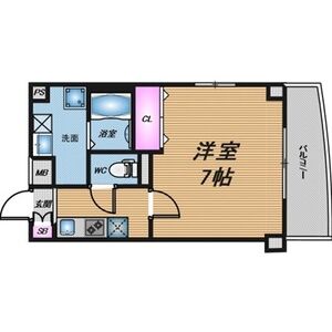 大阪市東住吉区中野のマンションの間取り