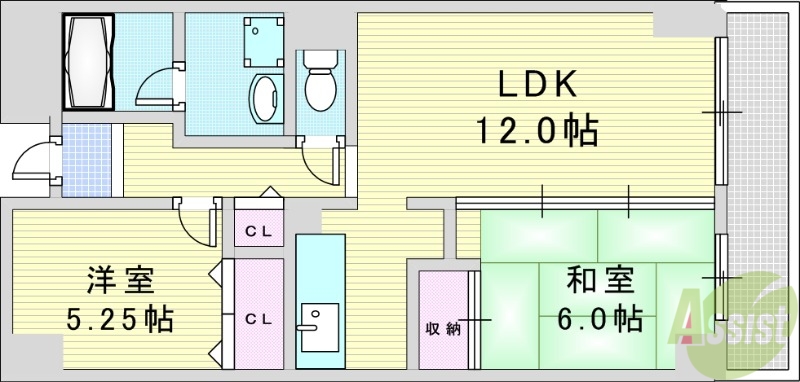 グレイス ケヤムラの間取り