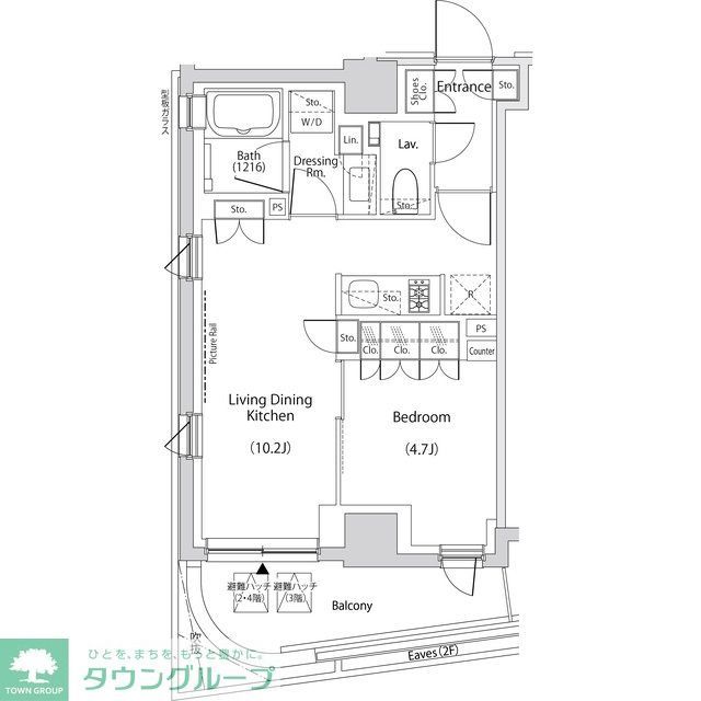 文京区目白台のマンションの間取り