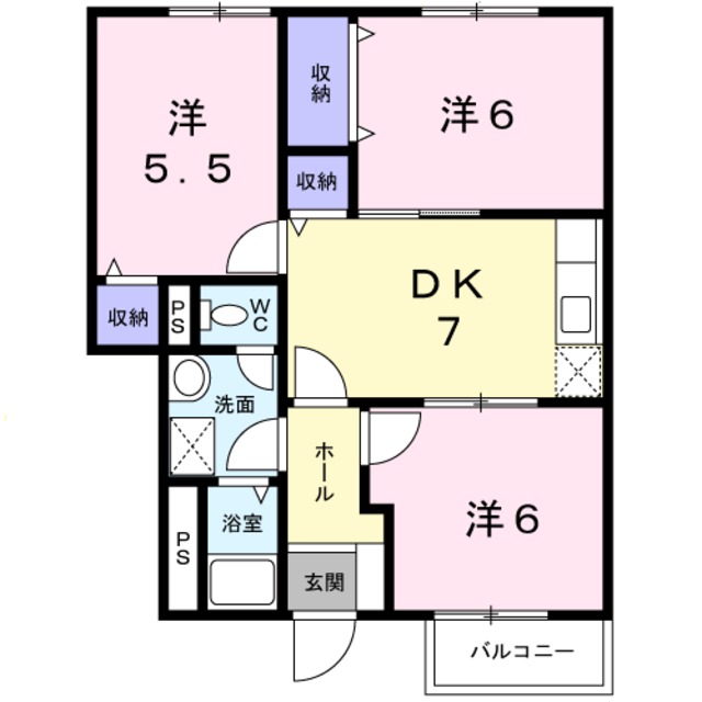 エクセル・ミタIの間取り