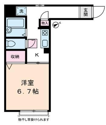 【狛江市岩戸北のアパートの間取り】