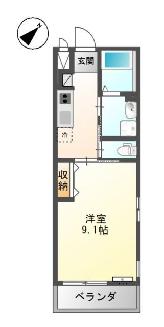 加西市北条町北条のアパートの間取り