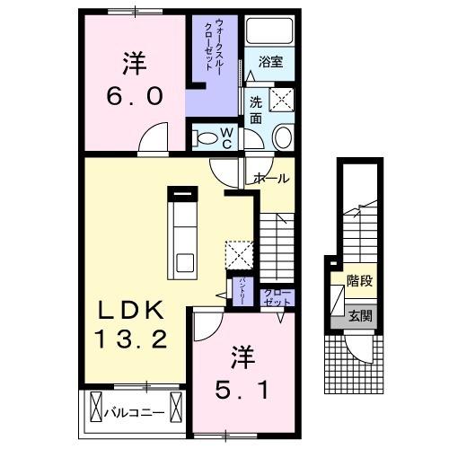 Lierre淀南2の間取り