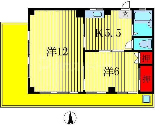 ハイツみかわやの間取り