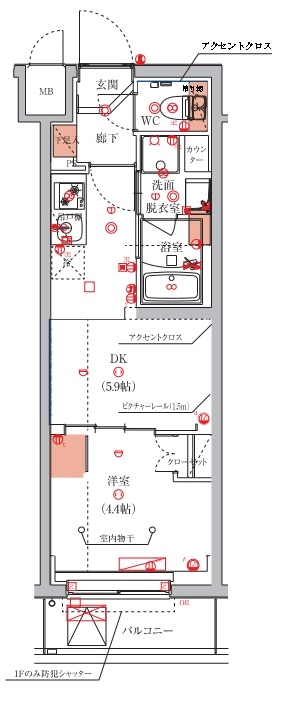 墨田区八広のマンションの間取り