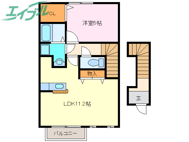 メゾン　ヴェール　Ａ棟の間取り