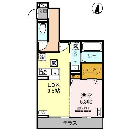 Ｄアヴァンス千間台東　Ａ棟の間取り