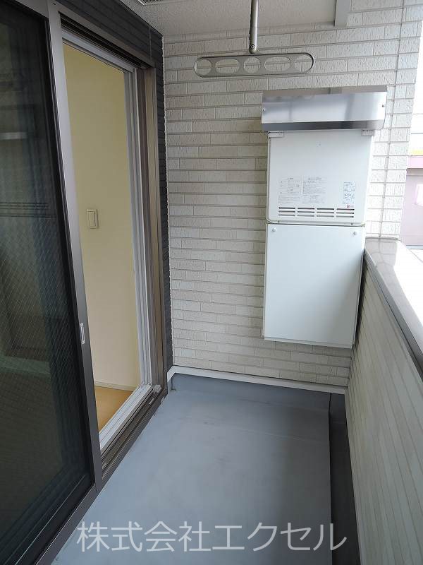 バルコニー　全部屋角部屋です。