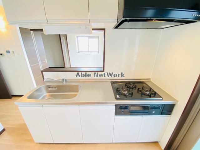 キッチン　同型反転　現況優先