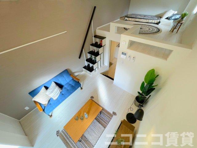 居室・リビング　上りやすいロフトで１LDKの様に使えます　※モデルルーム