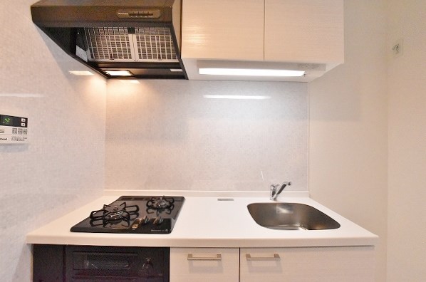 キッチン　★２口ガスシステムキッチン(グリル付)★