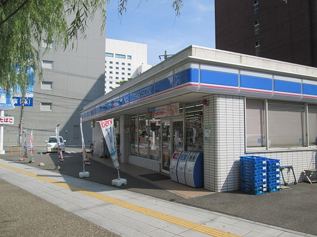 コンビニ　ローソン新潟万代橋店（コンビニ）まで452m