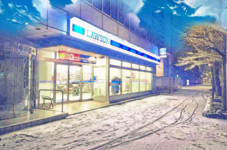 コンビニ　ローソン 銀座四丁目昭和通店（コンビニ）まで66m