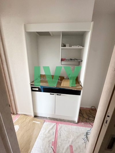 キッチン　建築中