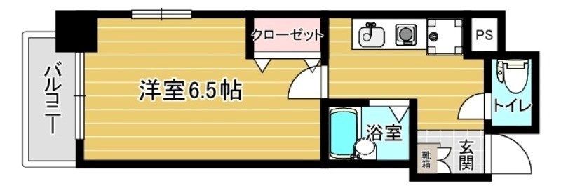 マンション花房の間取り写真