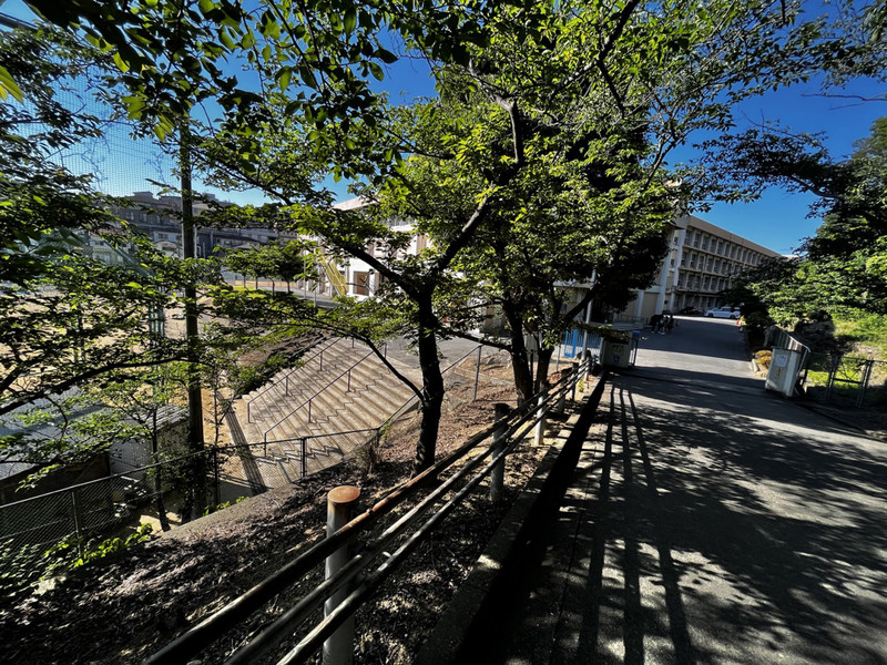 中学校　朝霧中学校（中学校）まで477m